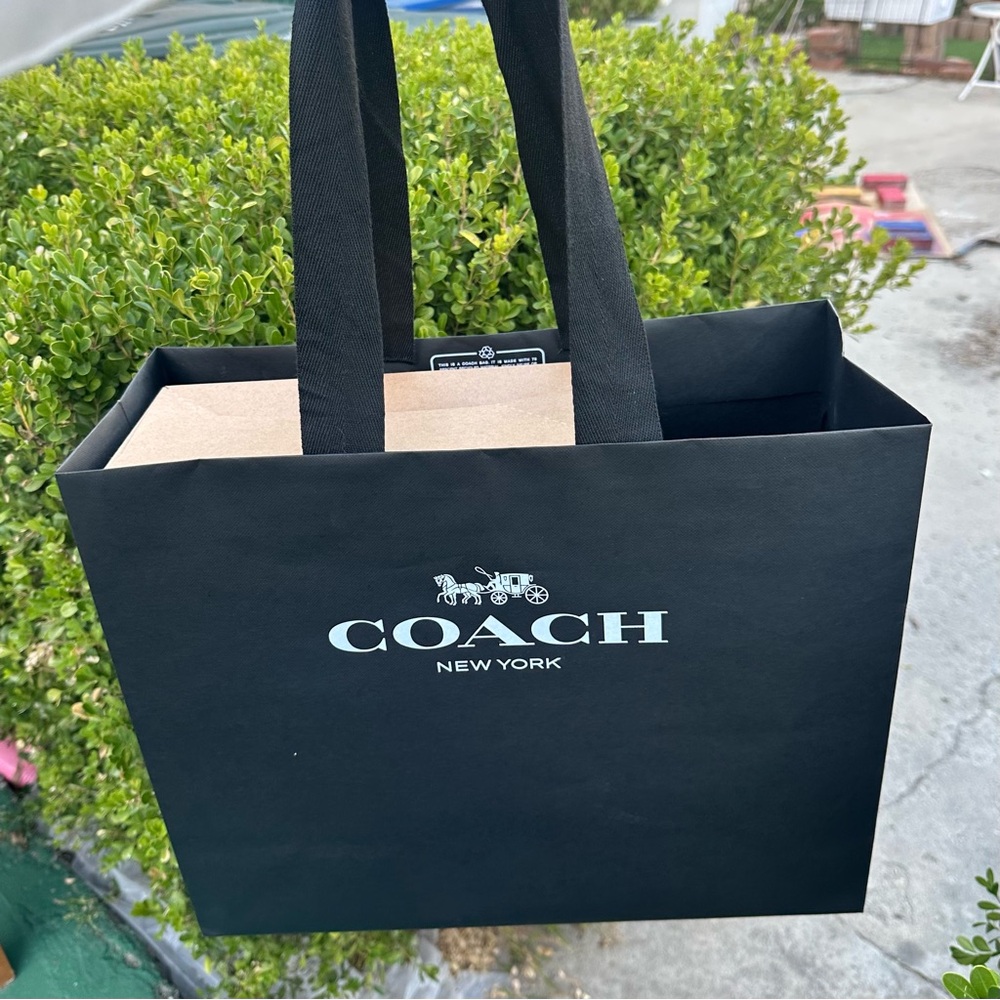 COACH Large black shopping bag